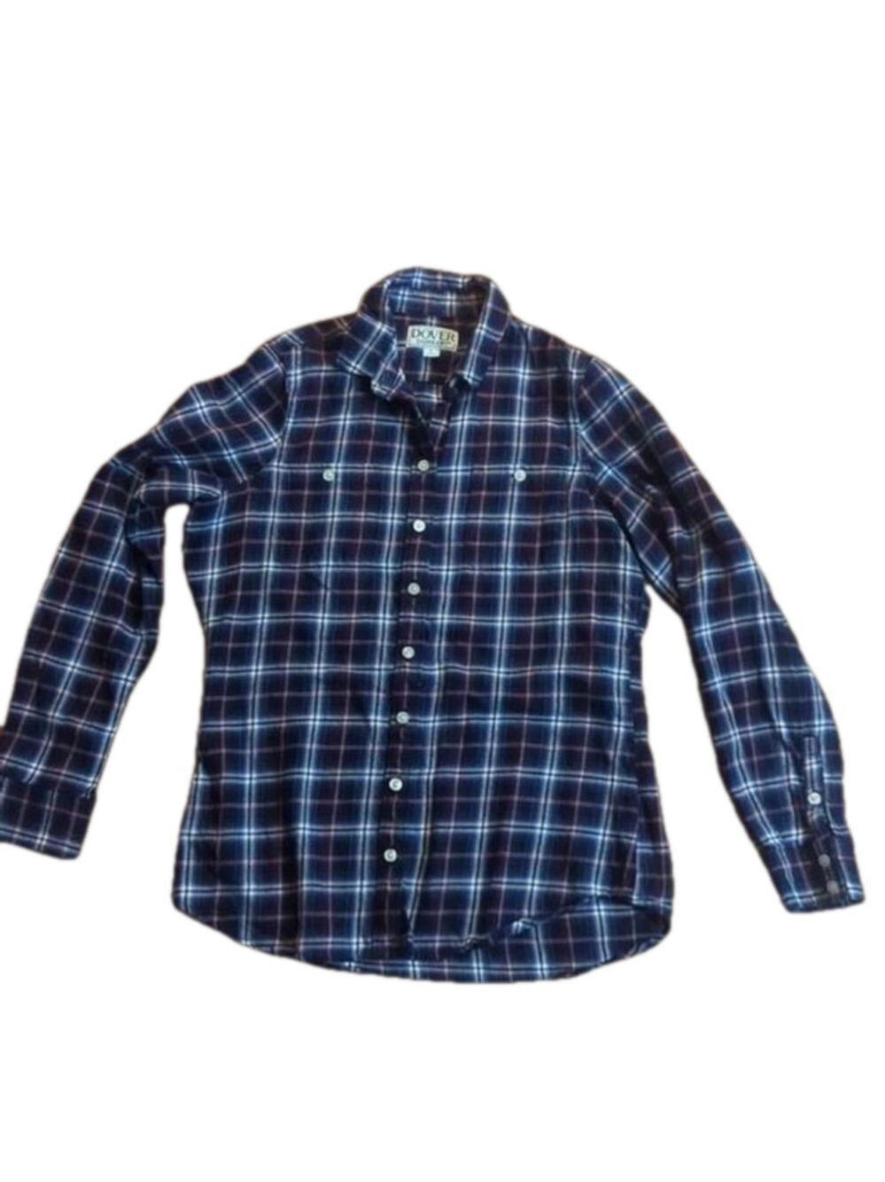 Dover Saddlery Plaid Flannel Button Down Shirt Small